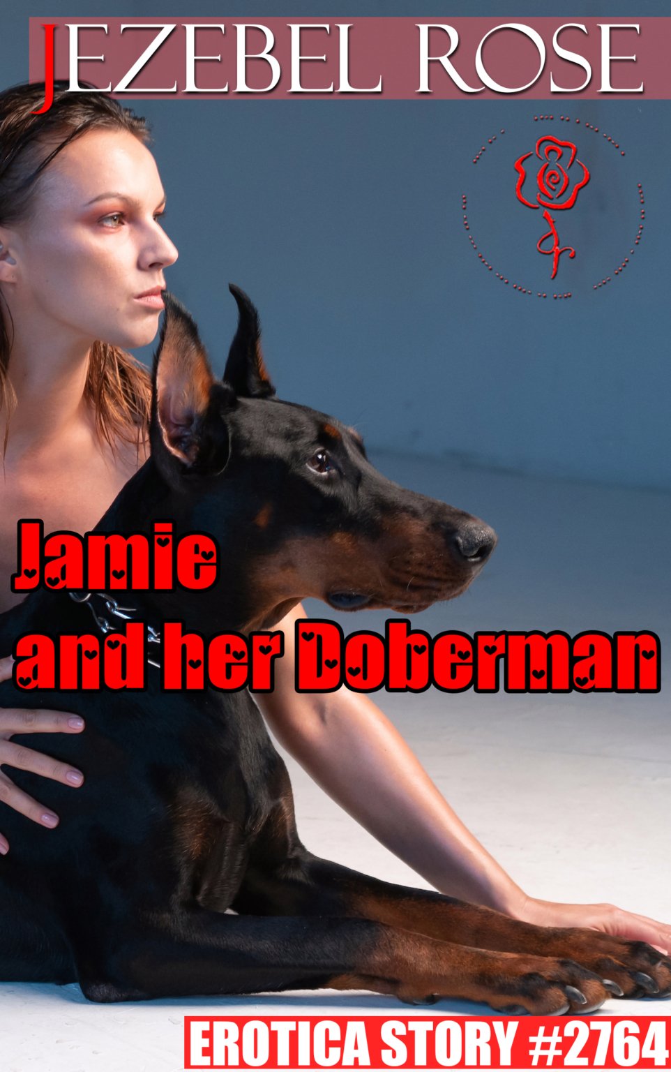 Jamie and her Doberman