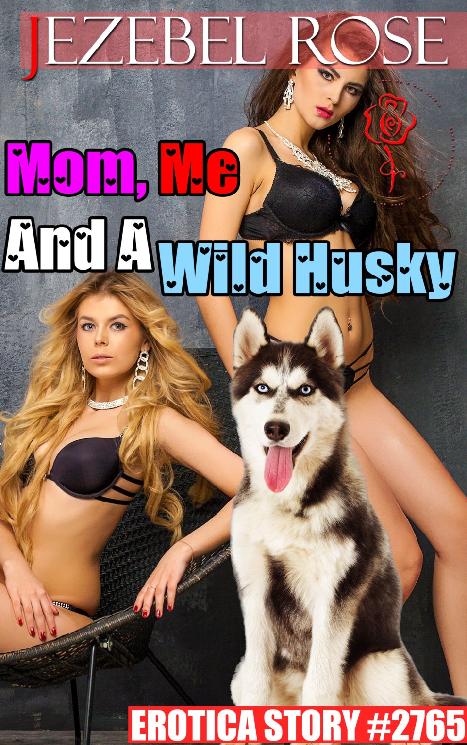 Mom and I were jogging when we stumbled across a wild Husky. We brought him back to our home, not realizing he had an enormous boner! The sexual energy between us was electric, and before long, we were all over the horny dog - front, back, and everything in between! It was so hot knowing that we'd both be impregnated and give birth to a litter of puppies simultaneously! Here's my story...