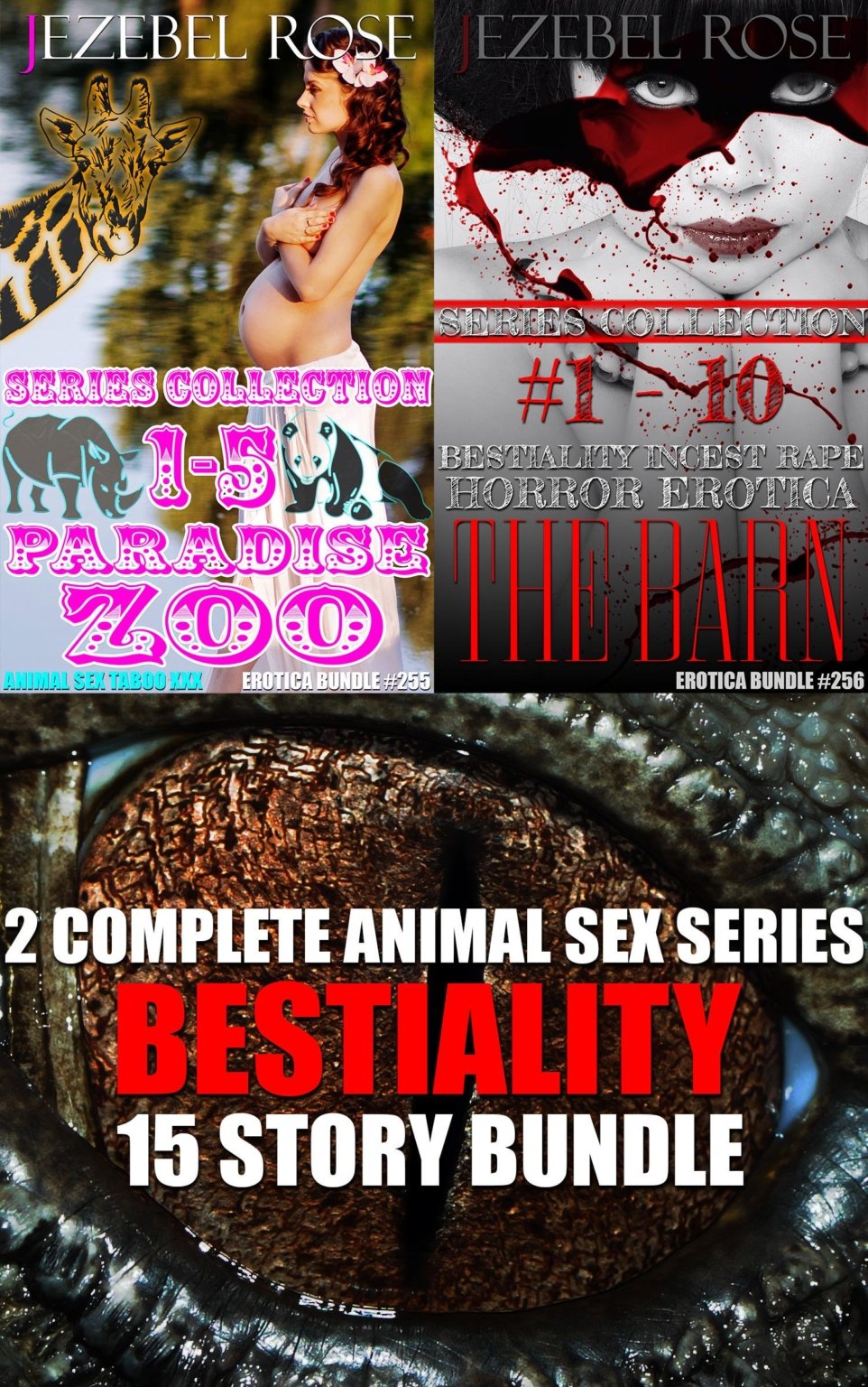15 Story Bestiality Erotica Bundle: The Barn & Paradise Island Complete Series