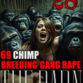 sfw cover Bestiality Erotica Story - The Barn 28: 69 Chimp Breeding Gang Rape, Read Now! Impregnation and Birthing, Double VP, Double AP, Bukkake, Animal Sex Erotica