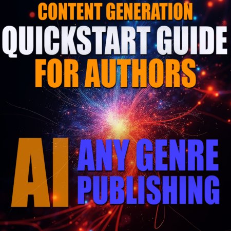 AI Content Creation Quickstart Guide for Authors, artificial intelligence content creation, any genre publishing guide for authors