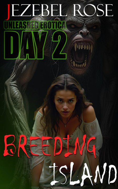 Breeding Island Day 2, Jezebel Rose, Erotica, Taboo, Rough Sex, Impregnation, Creature, Monster, Paranormal Erotica